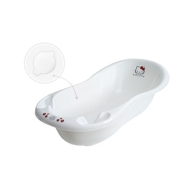 Hello Kitty White Baby Bath Tub with Plug