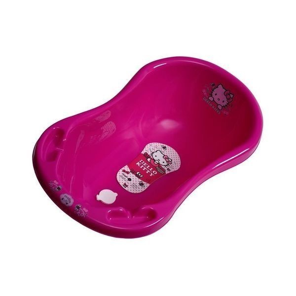 Hello Kitty Pink Baby Bath with Plug and Mat