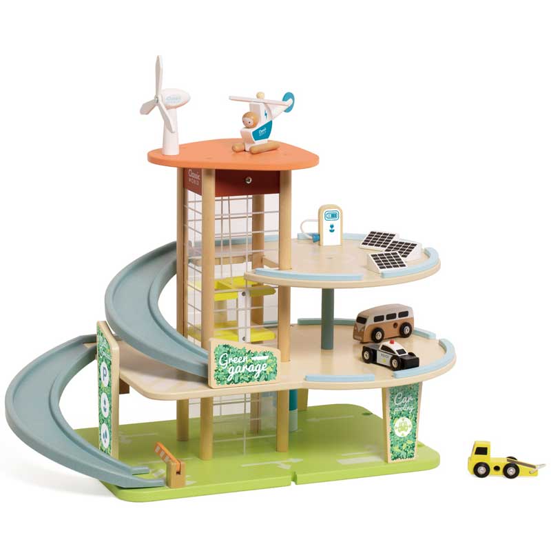 Wooden Eco Garage Classic World 3-story for children