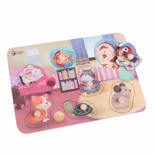 Wooden puzzle - pets
