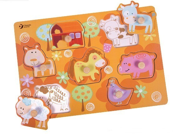 Wooden Puzzle - Farm Animals
