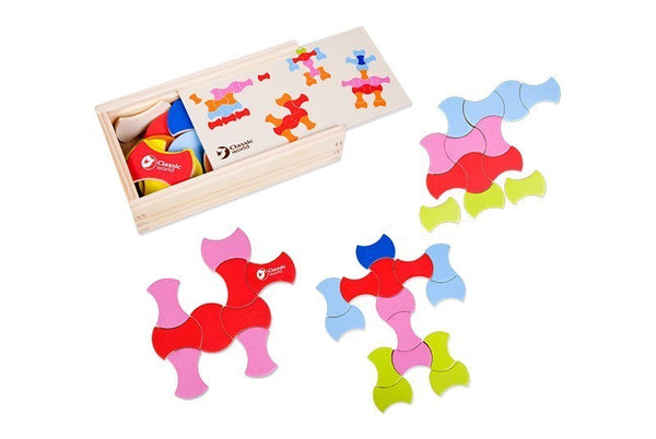 Wooden jigsaw puzzle for kids
