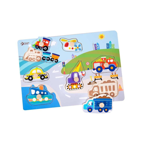 Wooden puzzle for kids - Traffic