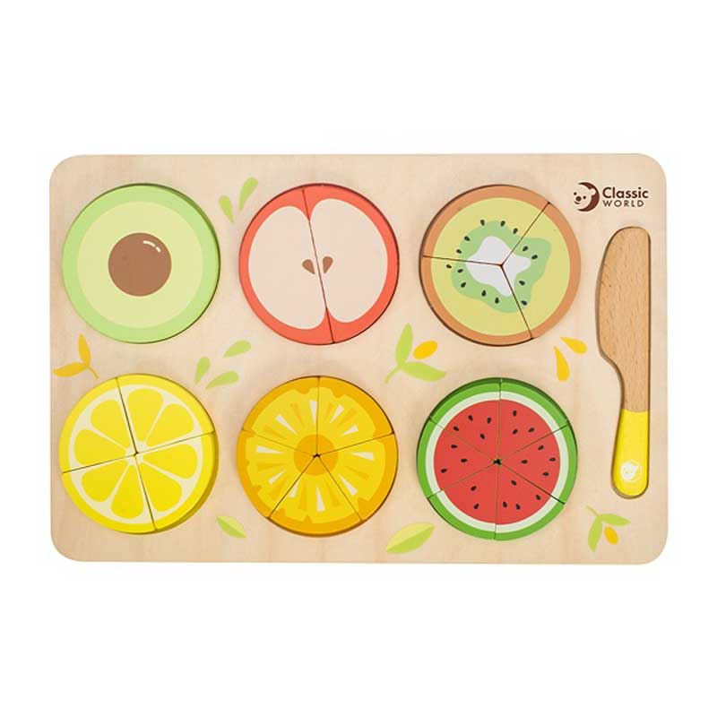 Wooden Cutting Puzzle - Fruits