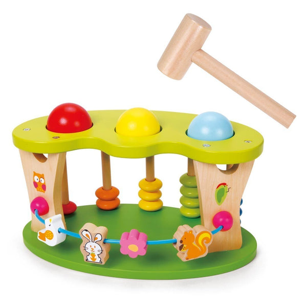 Wooden children's toy for coordination and accuracy