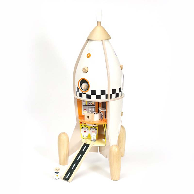 Wooden activity toy - Space rocket