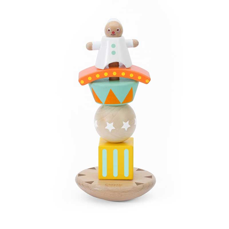 Wooden balancing and coordination toy - The Happy Clown
