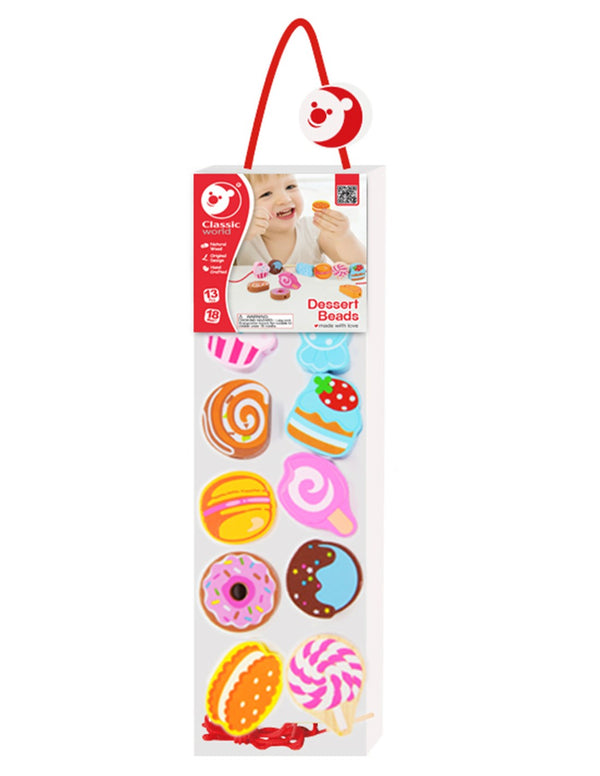 Wooden Threading Toy - Sweets