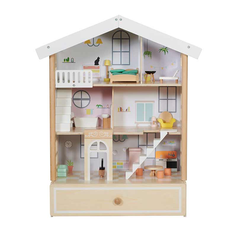 Wooden dollhouse