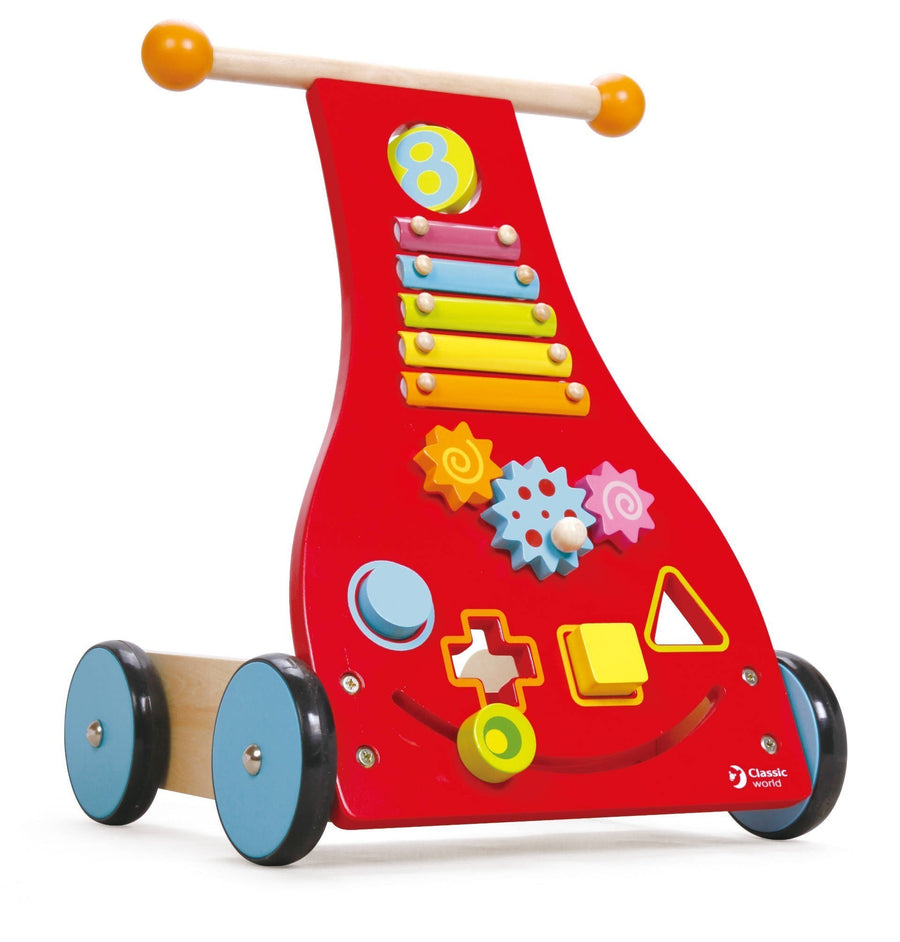 Wooden activity walker