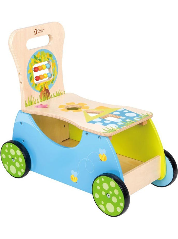 Wooden Push and Ride Walker