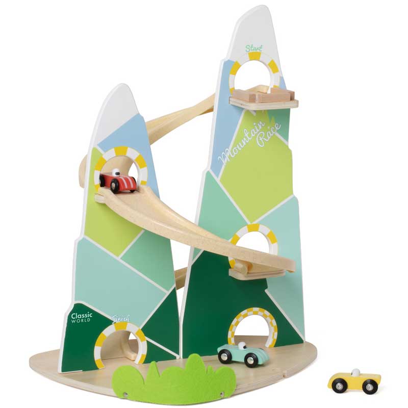 Classic World Wooden Racing Track "Mountain Rally"