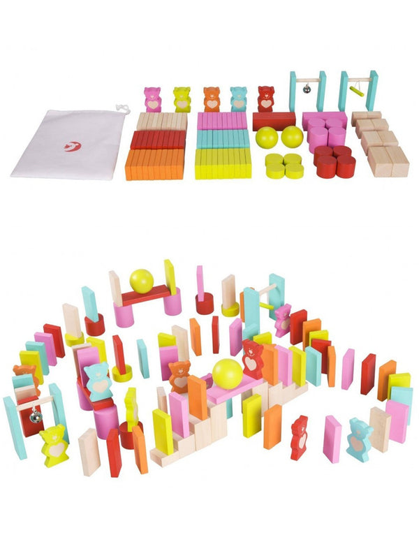 Wooden Dominoes with Bears