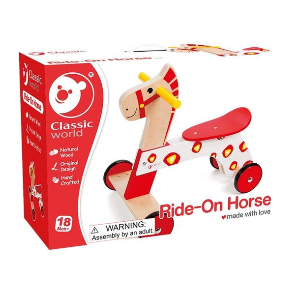 Wooden rocking horse