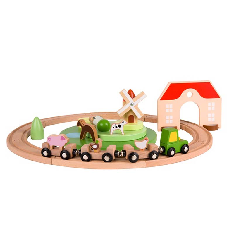 Wooden toy train - Little Farm