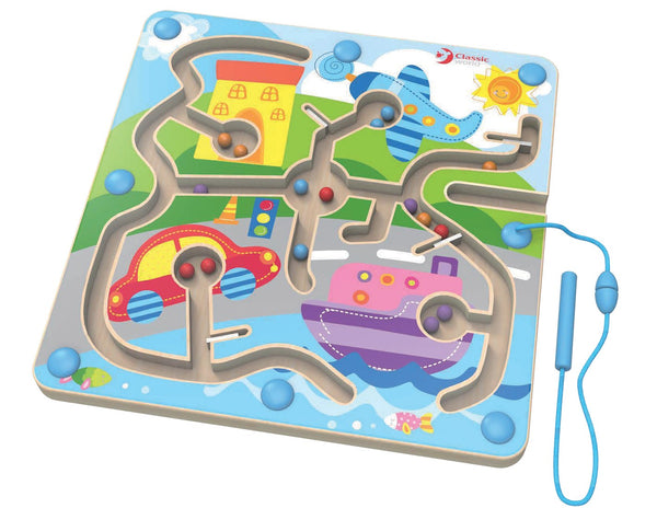 Children's Wooden Magnetic Game - Traffic