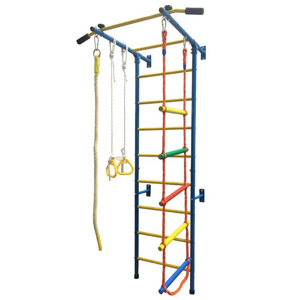 Children's Two-Tone Metal Swedish Wall with Accessories