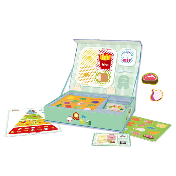 Kids travel toy with magnetic figures - Food Pyramid