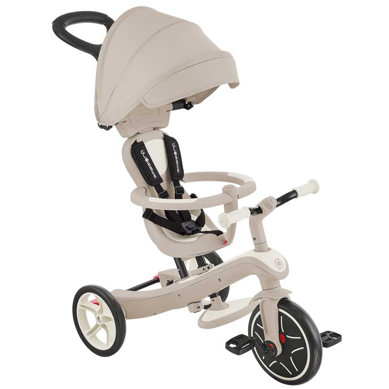 4-in-1 Globber EXPLORER TRIKE ECOLOGIC Kids Trike, Coconut
