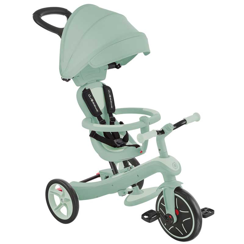 4-in-1 Globber Explorer Trike Ecologic, Pistachio