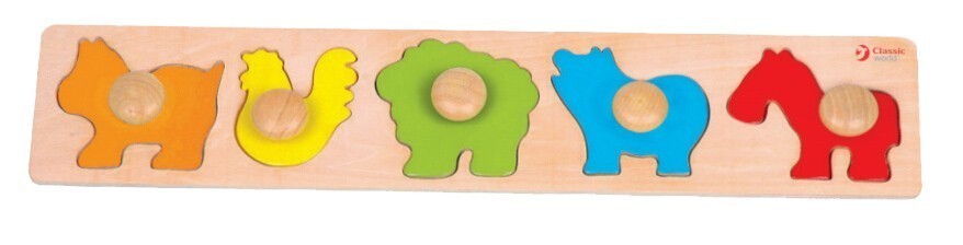 Wooden animal puzzle for kids