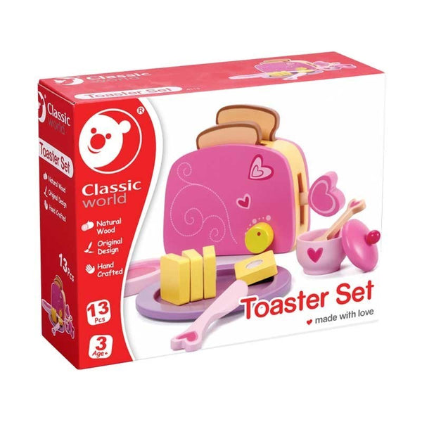 Kids Wooden Play Toaster
