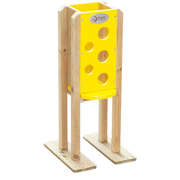Kids' Wooden Colorful Sand Silo Play Toy