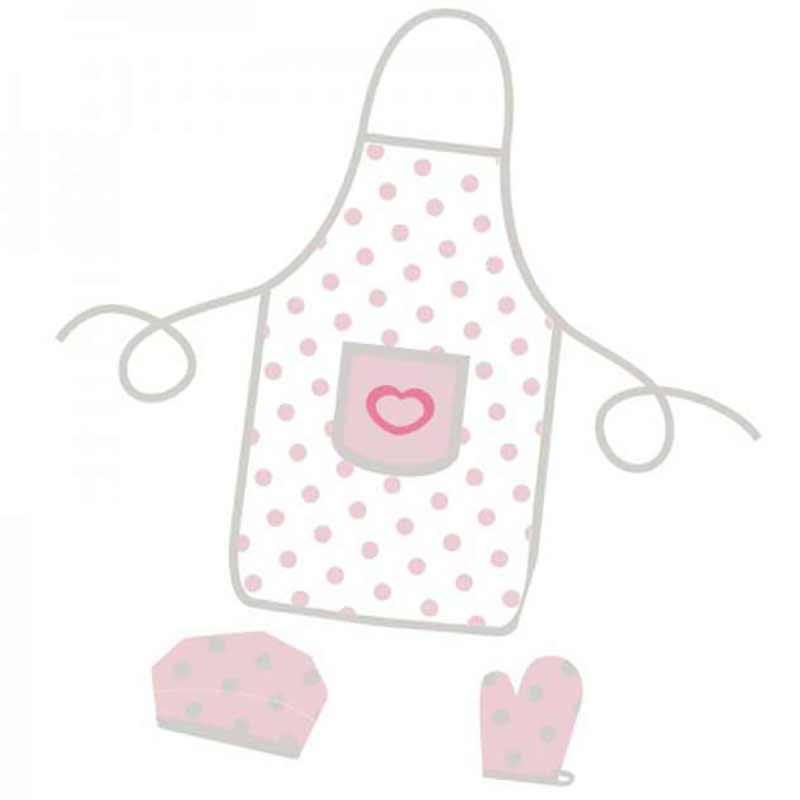 Kids' Cooking Set - Apron, Hat, and Mitten
