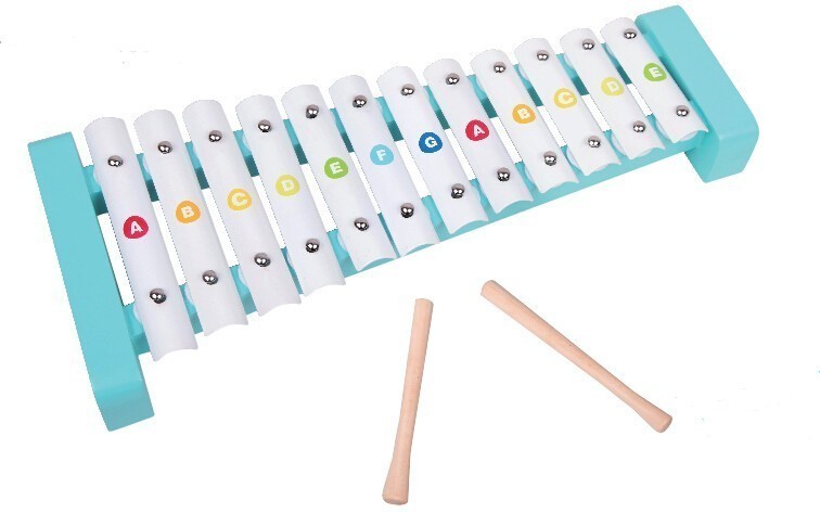 Children's xylophone with letters