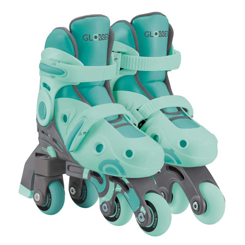 Children's Roller Skates GLOBBER 2-in-1, size 30-33 - mint