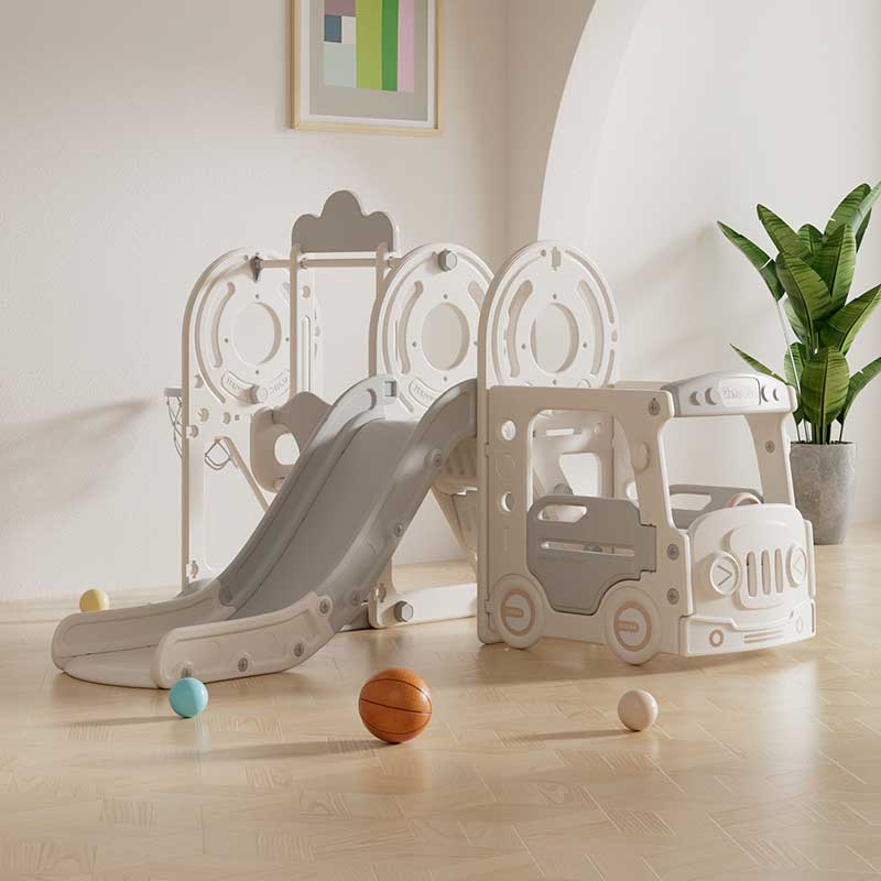 4-in-1 Kids Play Center, Bus in gray color