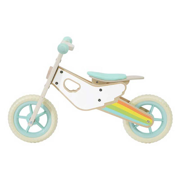 Wooden Rainbow Balance Bike for Kids