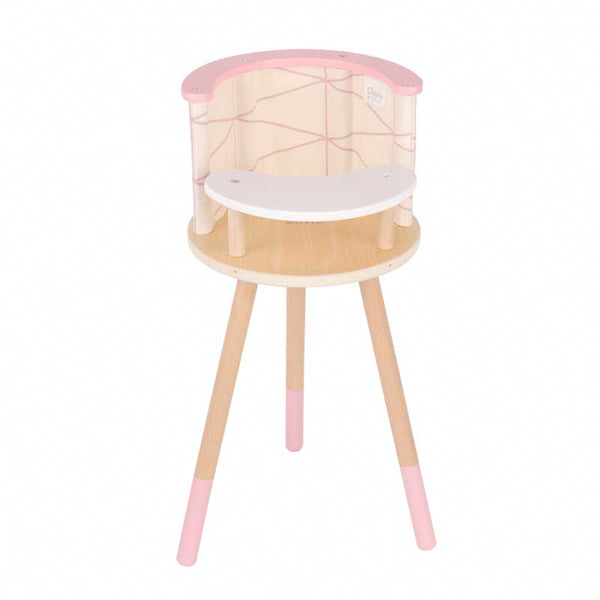 Children's wooden high chair