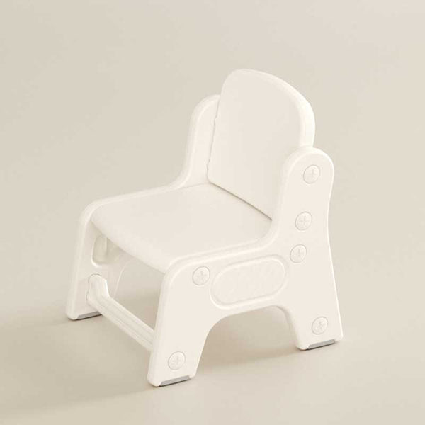 Kids' plastic chair - white