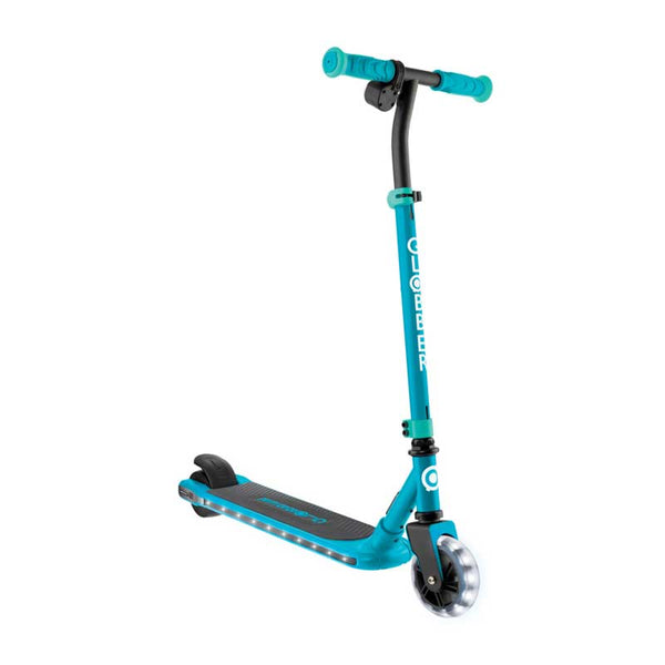 Electric Scooter with Light-Up Deck and Wheels GLOBBER E-MOTION 6 - Emerald Green