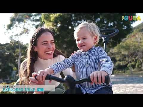 Триколка 4 в 1 GLOBBER EXPLORER TRIKE със сенник, черна