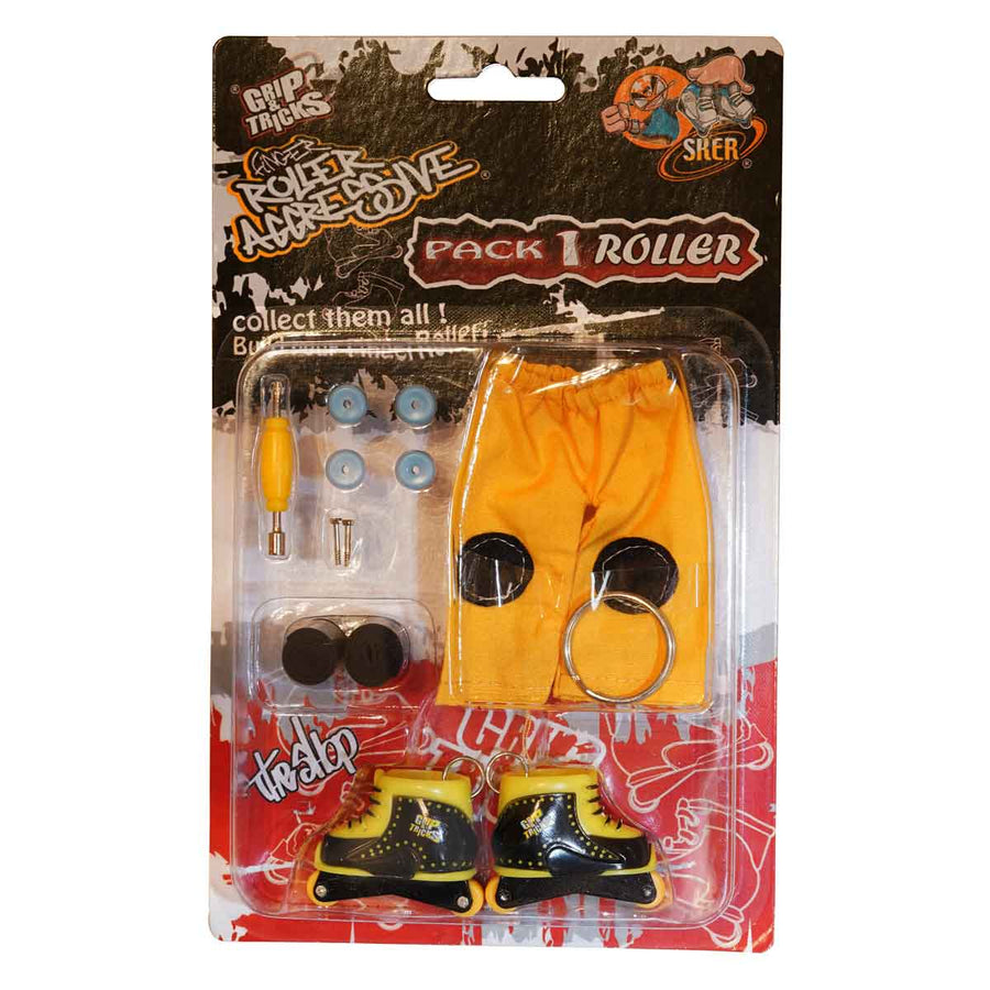 Finger Skates, black/yellow