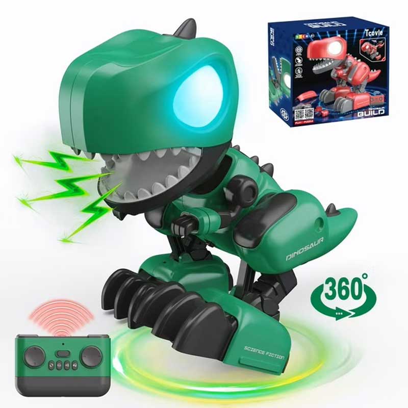 Interactive Buildable Dinosaur Dino with RC in Green