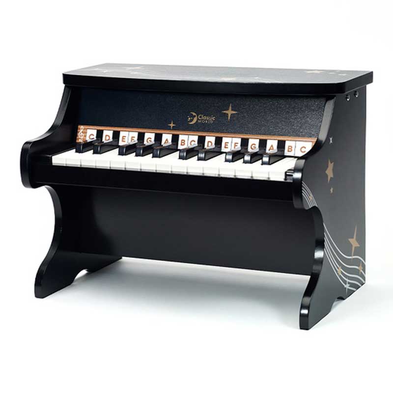 Classic Fantasy Kids Piano in Black