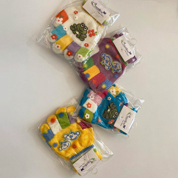 Children's Gloves Set 12 pcs. - assorted colors, 3-5 years