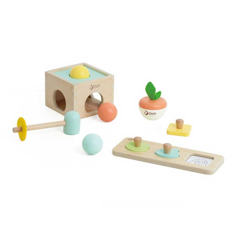 Wooden Educational Toy Set for Babies 6-12 Months