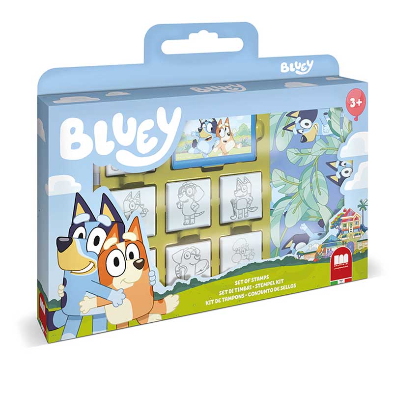 Bluey Creativity Set with 7 Stamps, 3 Markers, and Sketchbook