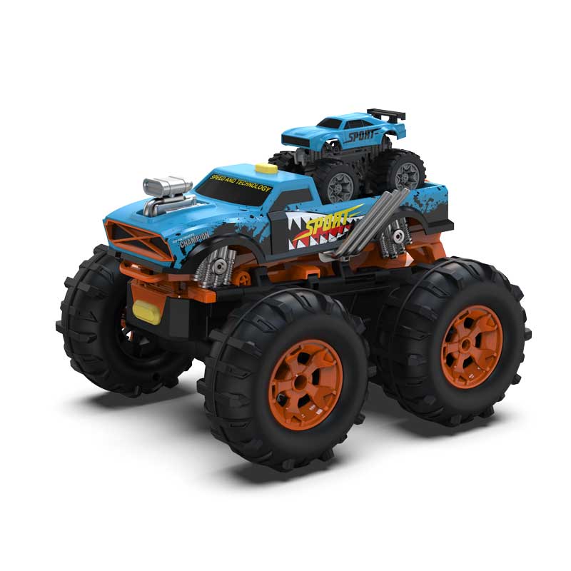 2-in-1 Off-Road Jeep with Crazon Car Launcher Track, Remote Control