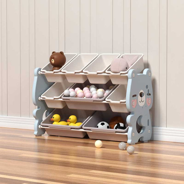 Plastic shelf for children's toys - Blue bear
