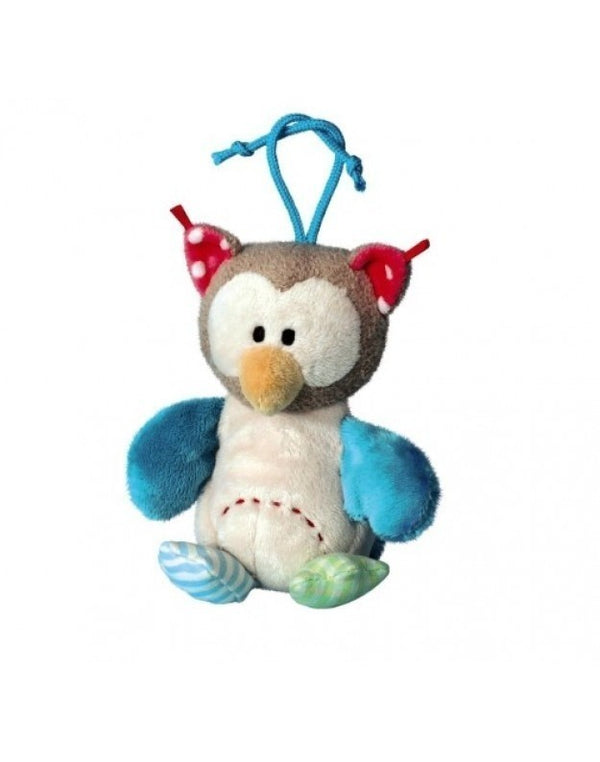 Plush owl with string 15 cm