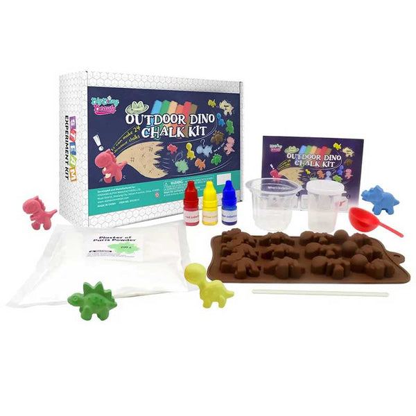 STEAM kit - Make your own colored chalk - Dino