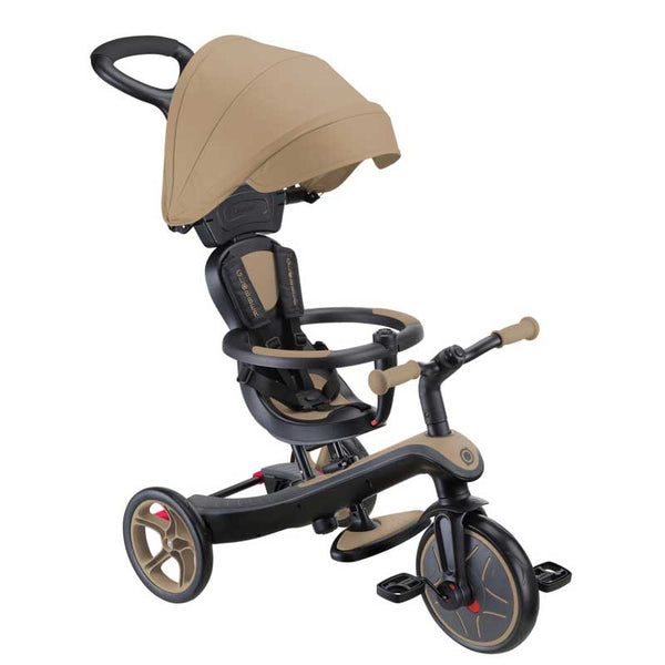 4-in-1 Globber Explorer Trike with Canopy, Beige