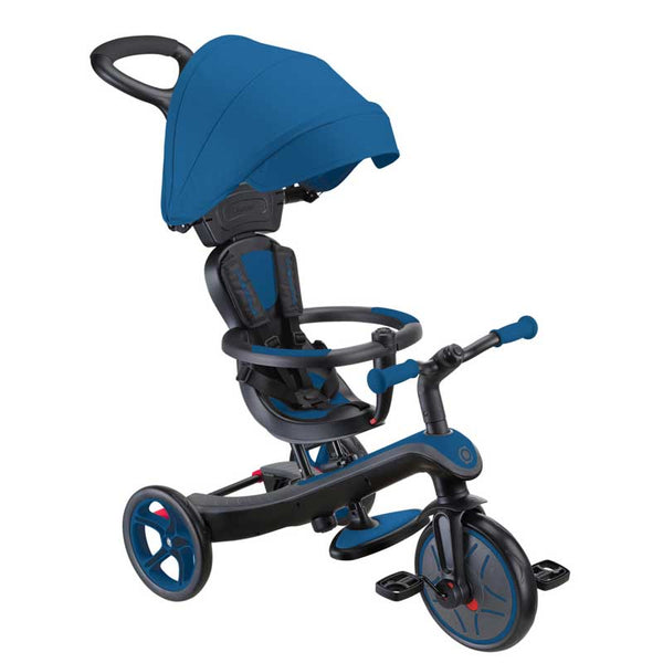 4-in-1 Globber Explorer Trike with Canopy in Royal Blue