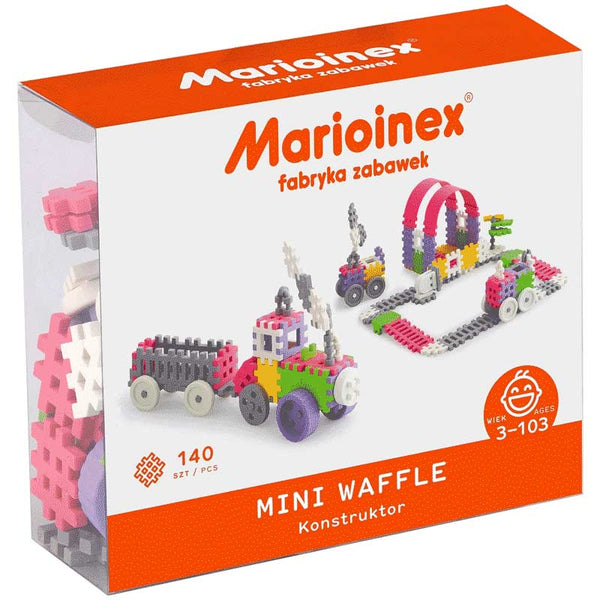 140-piece wafer mini building set, pink