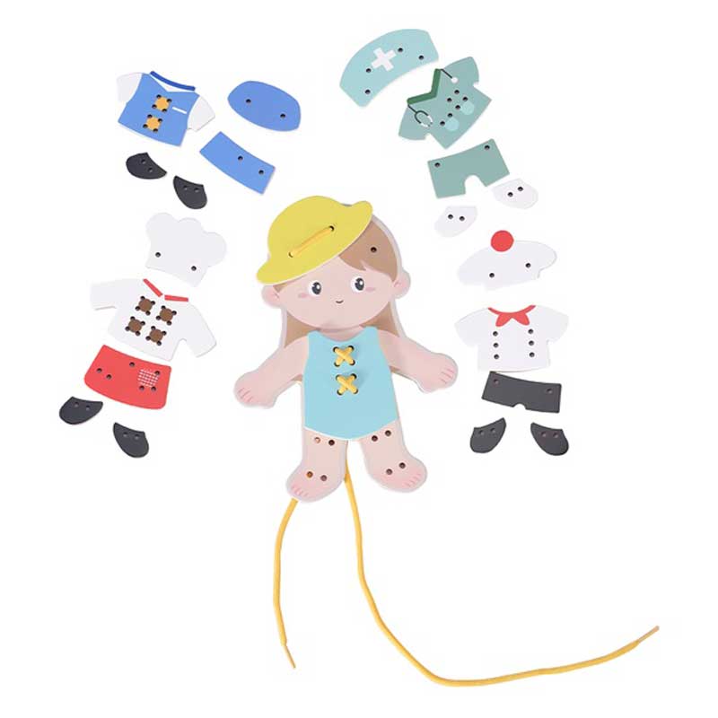 Fun children's threading game - Choose your profession, for girls